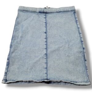 Subdued Skirt Size 8 US 40 EUR W26"in Waist Blue Denim Skirt Mini Skirt Stretch